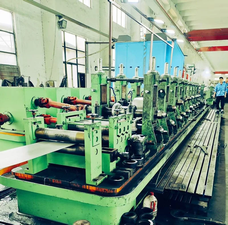 ACA-ERW TUBEMILL Machinery Working at China customer factory