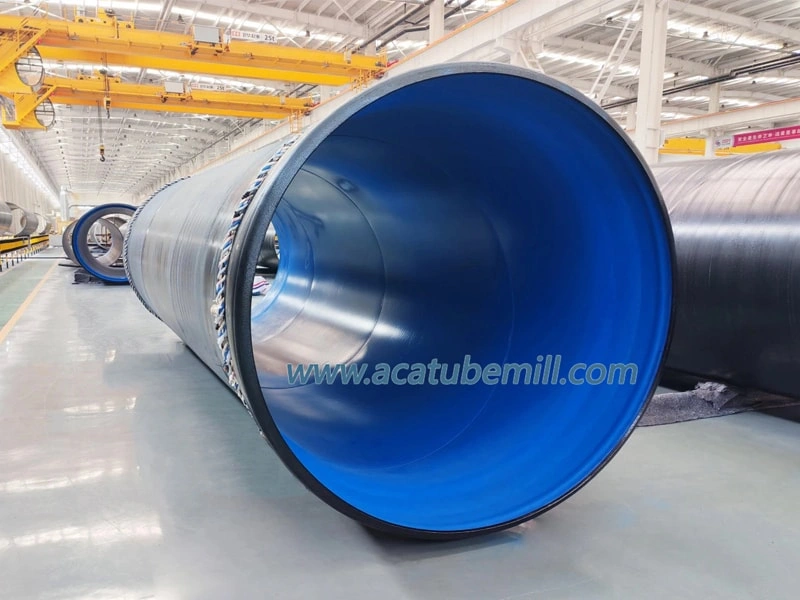 Installation TPEP anti-corrosion steel pipe line